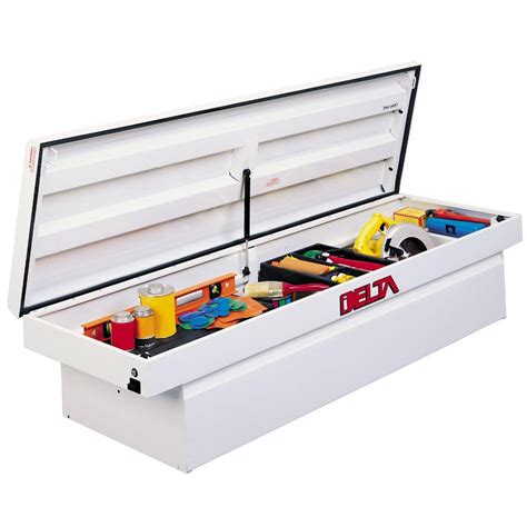 delta white steel chest tool box|delta tool boxes.